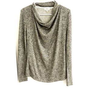 Deletta Anthropologie Lightweight Cowl Neck Shimmery Sweater SZ XS NWOT